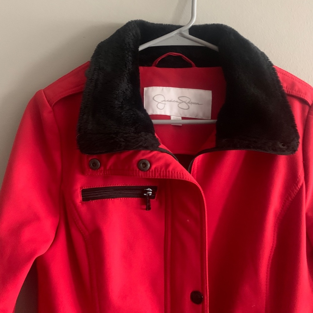 Jessica Simpson Red fitted Jacket - Picture 2 of 3